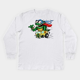 Turtle Fink Leo Kids Long Sleeve T-Shirt